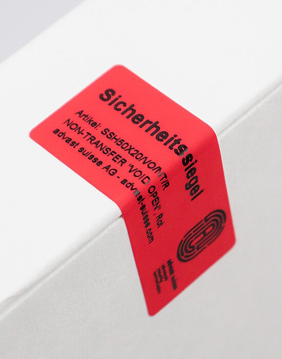 Security Label VOID OPEN non-transfer