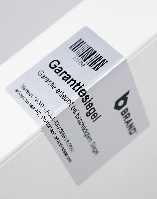 VOID Security Label Silver/Gray