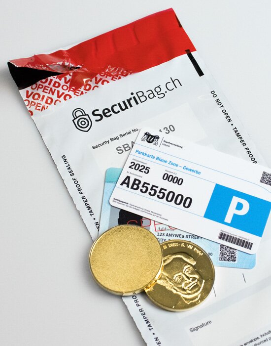 SecuriBag (Safe Bag), Security Bag with VOIDOPEN Tampering